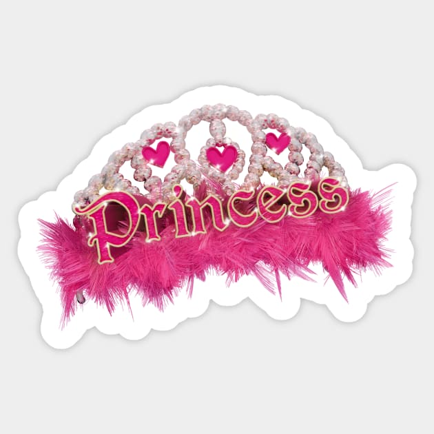 Y2K Princess Tiara Sticker by VelvepeachShop